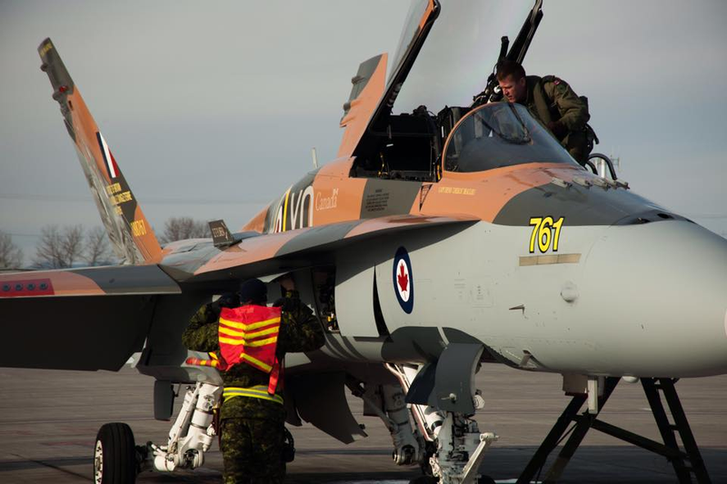 Illustration for article titled Canada Celebrates Battle Of Britain With This Stunning CF-18 HornetÂ